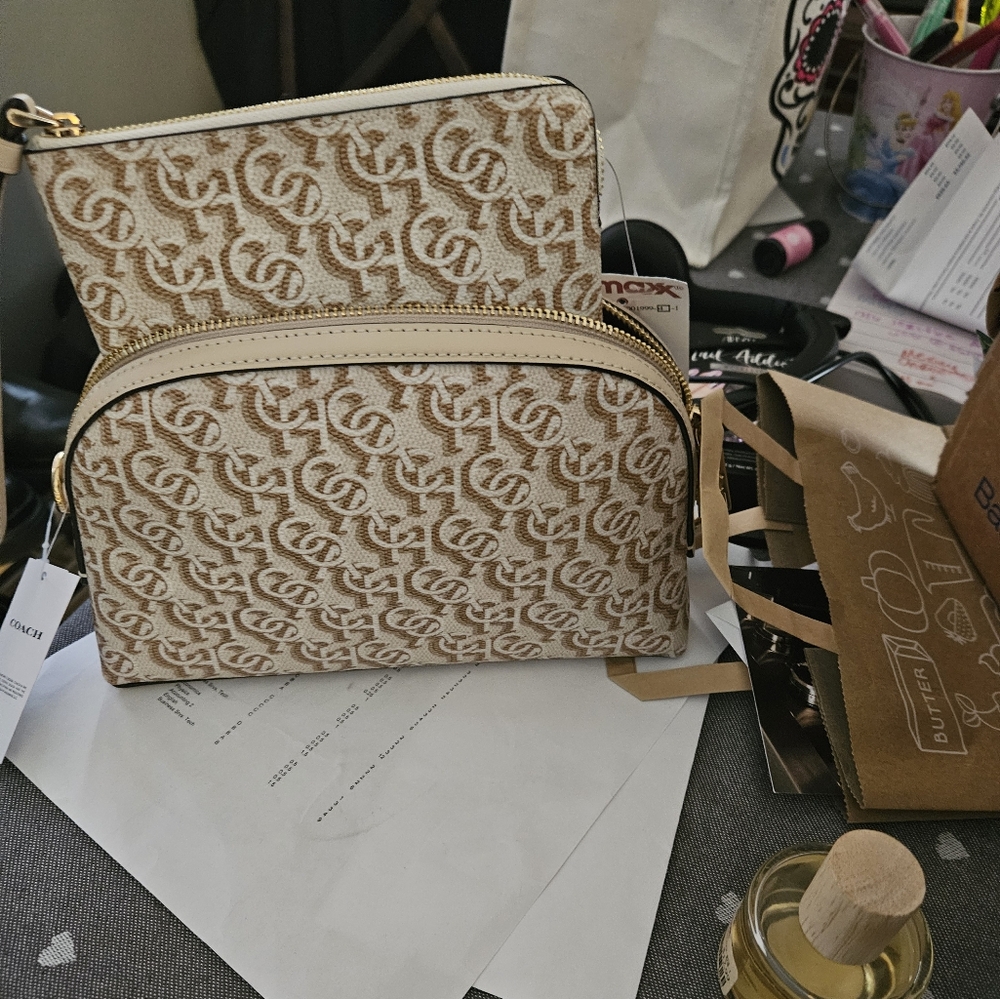 Coach Madi Crossbody With Coach Monogram Print and wristlet